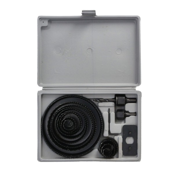 Gręžimo karūnos medžiui 19vnt. ø9-127mm Gręžimo karūnos medžiui 19vnt. ø9-127mm